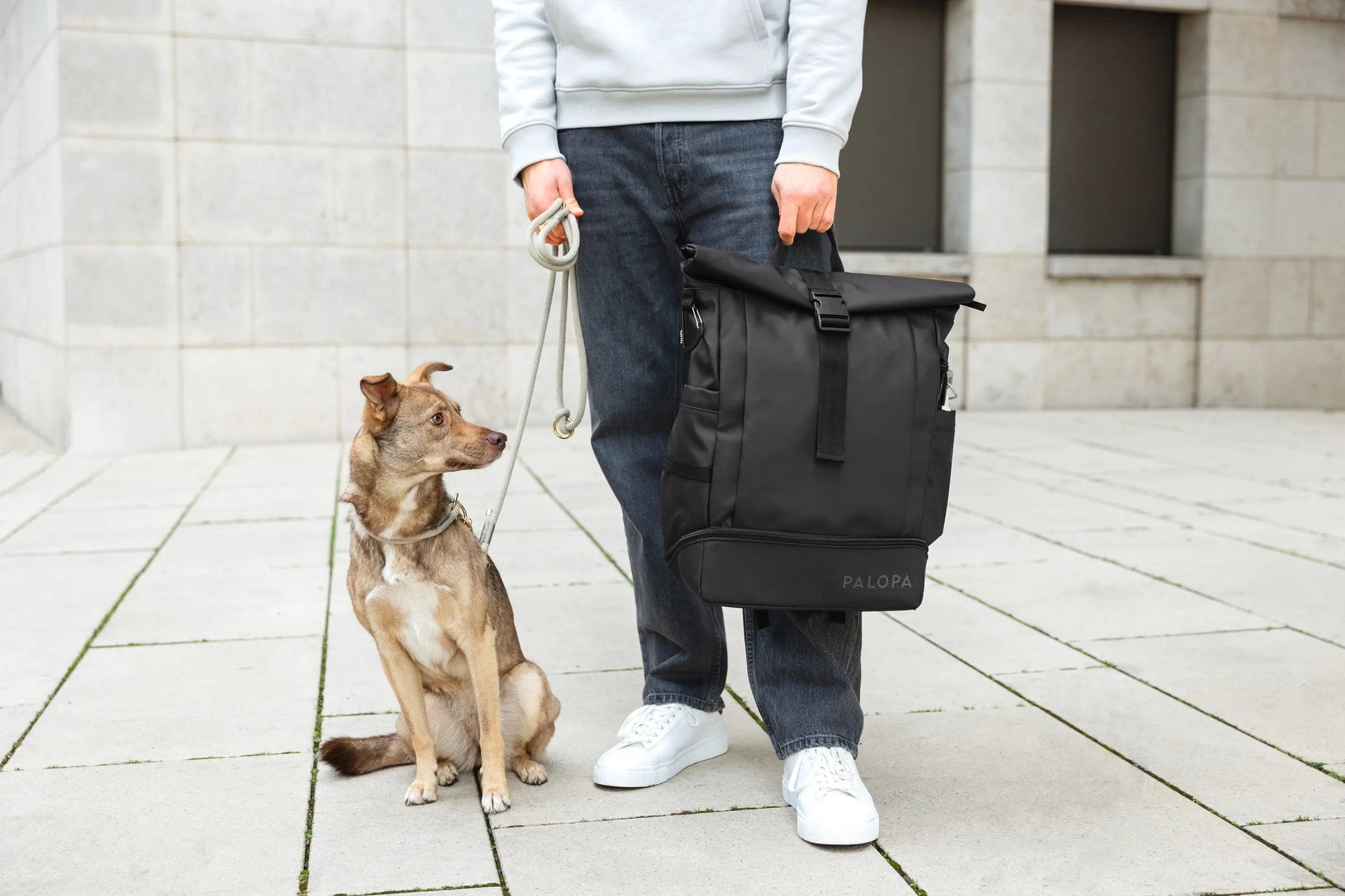 Palopa Rolltop Rucksack - Yoska Schwarz