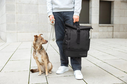 Palopa Rolltop Rucksack - Yoska Schwarz