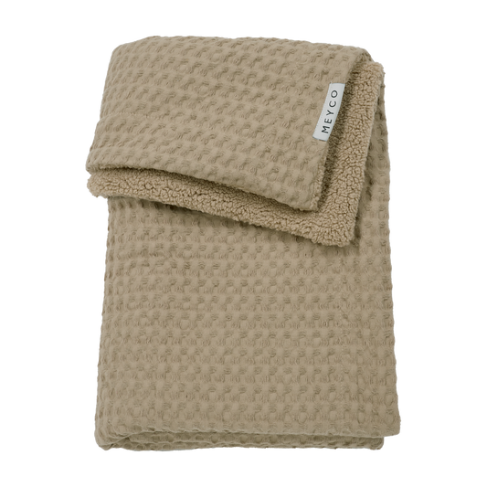 Meyco Decke Waffle Teddy Taupe Studio