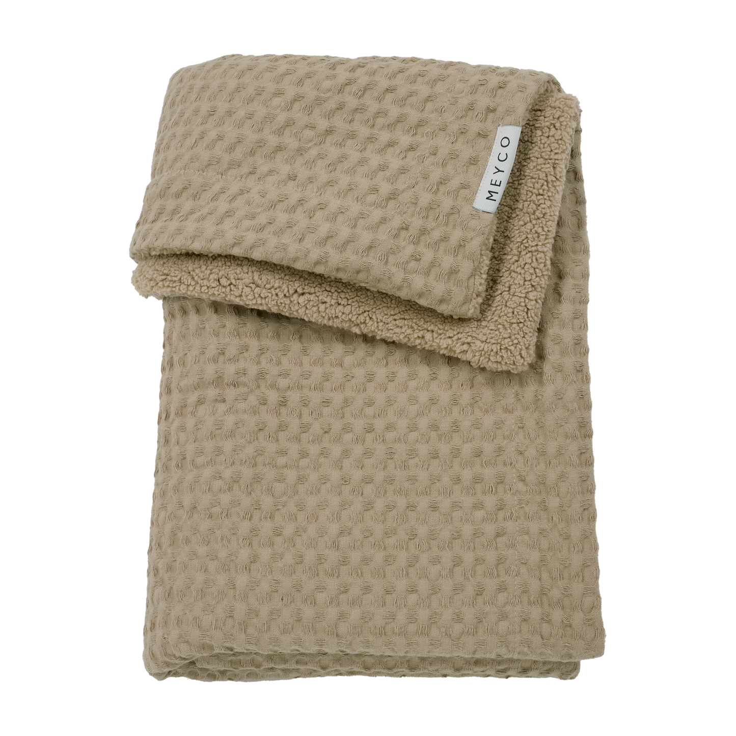 Meyco Decke Waffle Teddy Taupe Studio