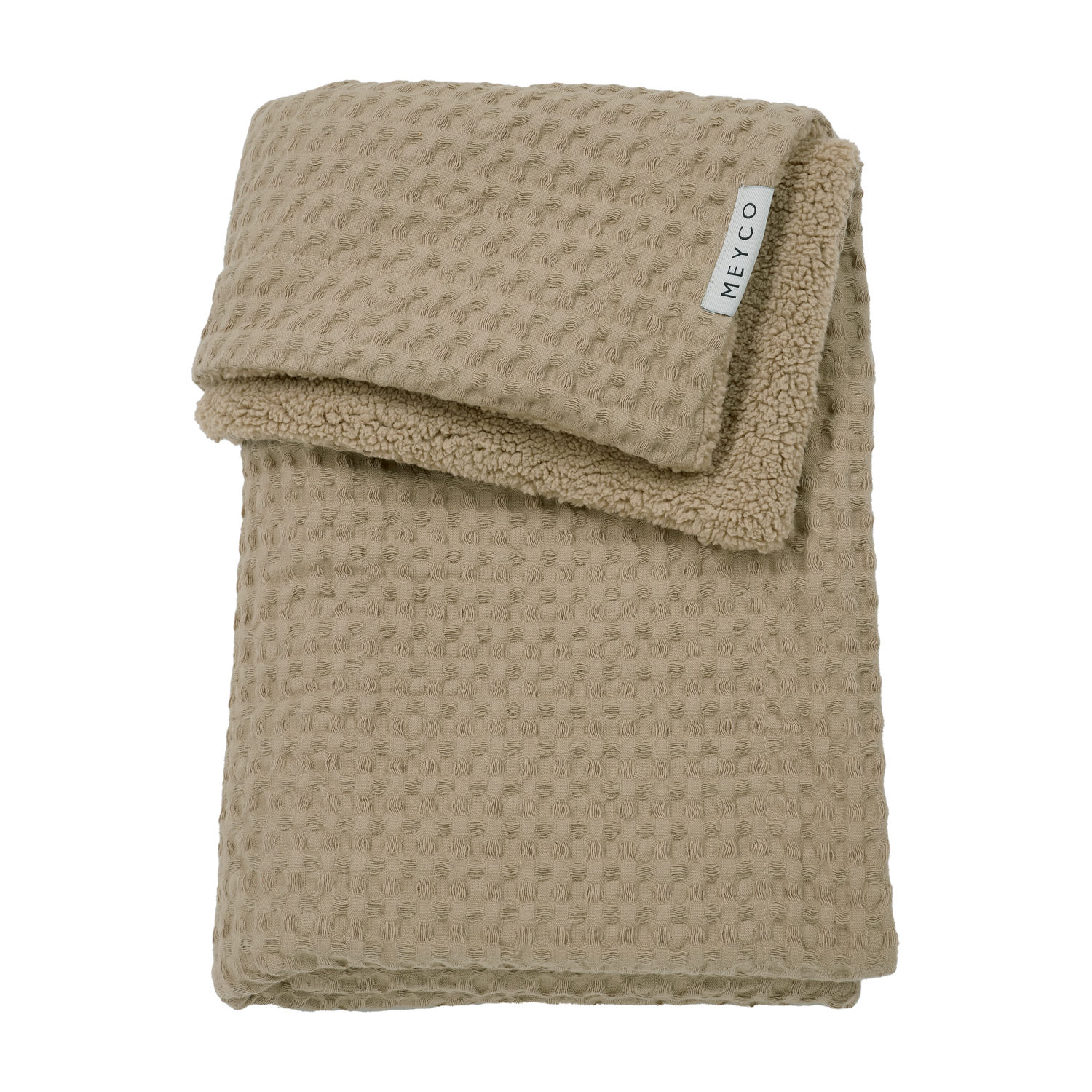 Meyco Decke Waffle Teddy Taupe Studio