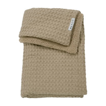 Meyco Decke Waffle Teddy Taupe Studio