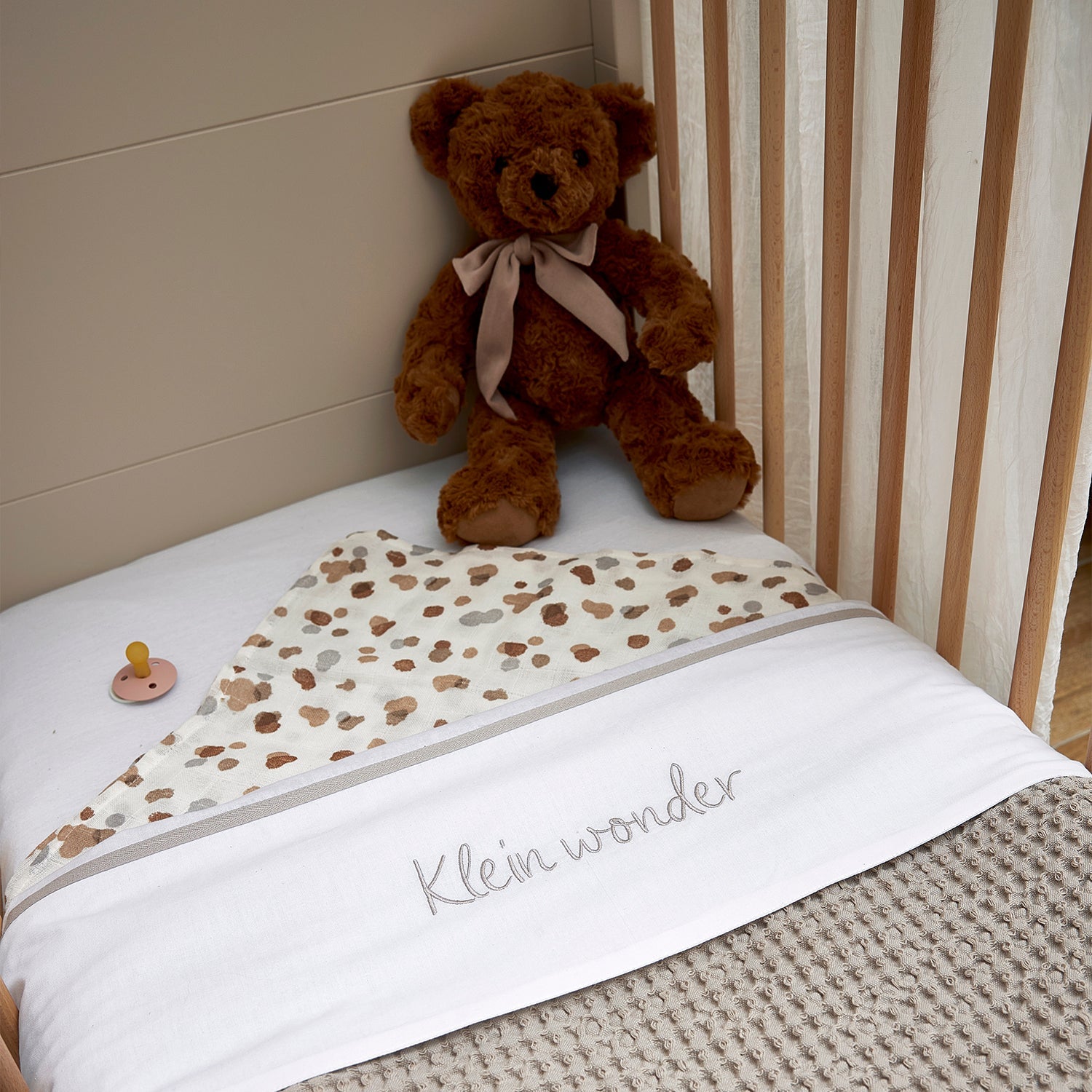 Meyco Decke Waffle Teddy Greige