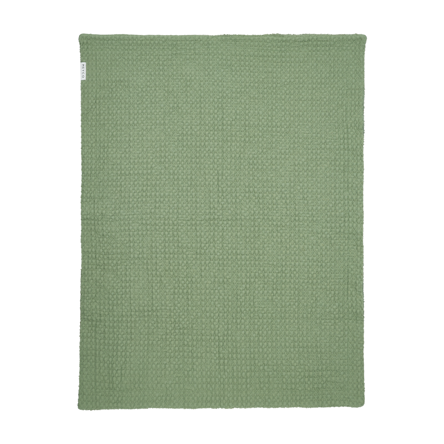 Meyco Decke Waffle Teddy Olive Green