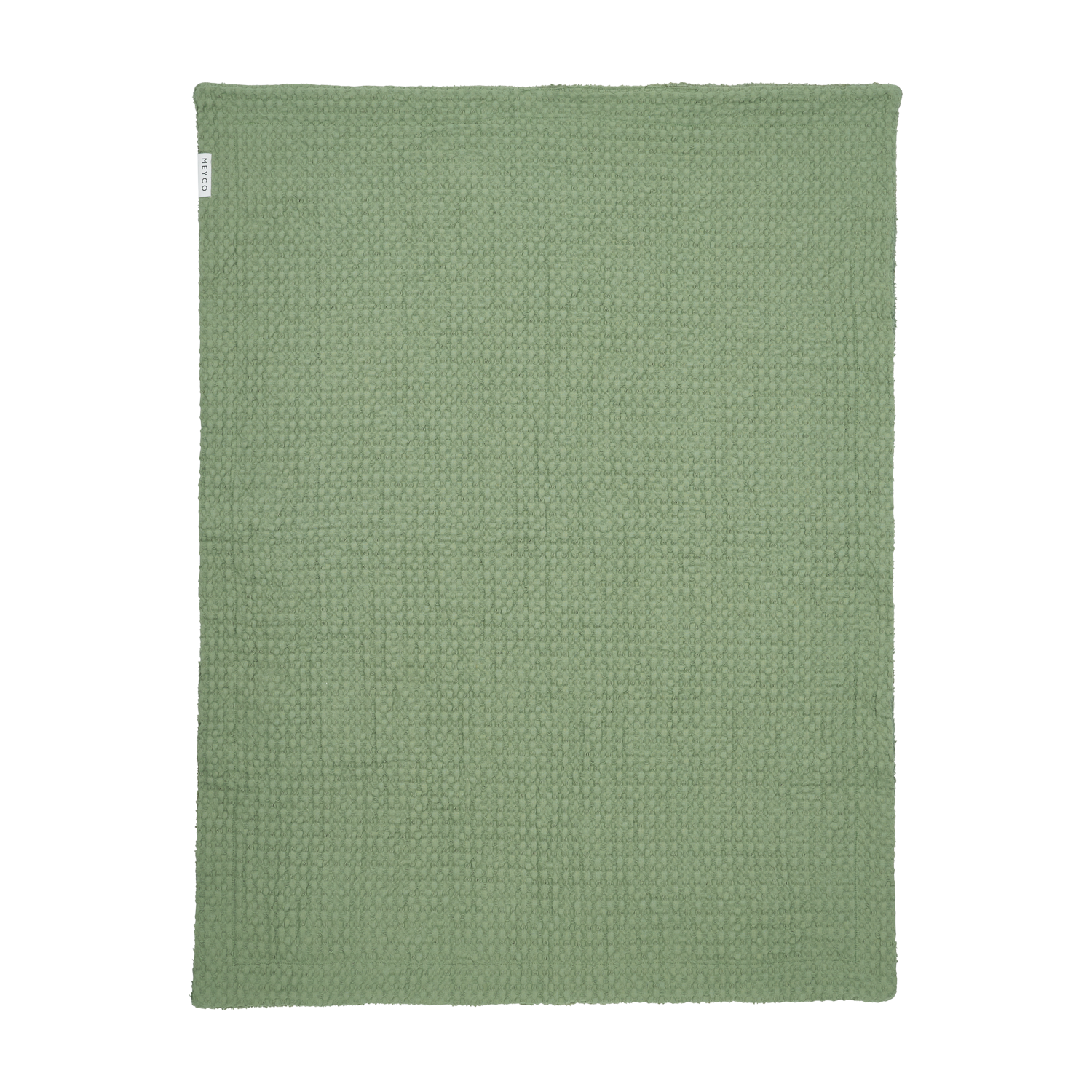 Meyco Decke Waffle Teddy Olive Green