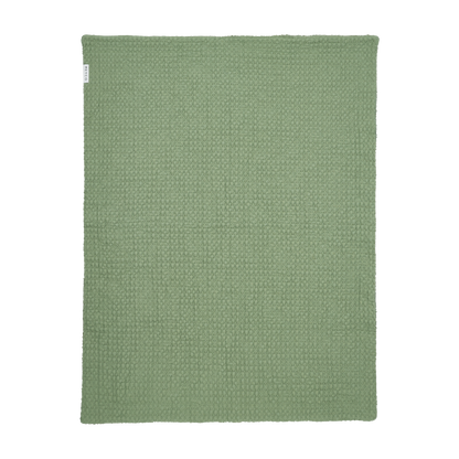 Meyco Decke Waffle Teddy Olive Green
