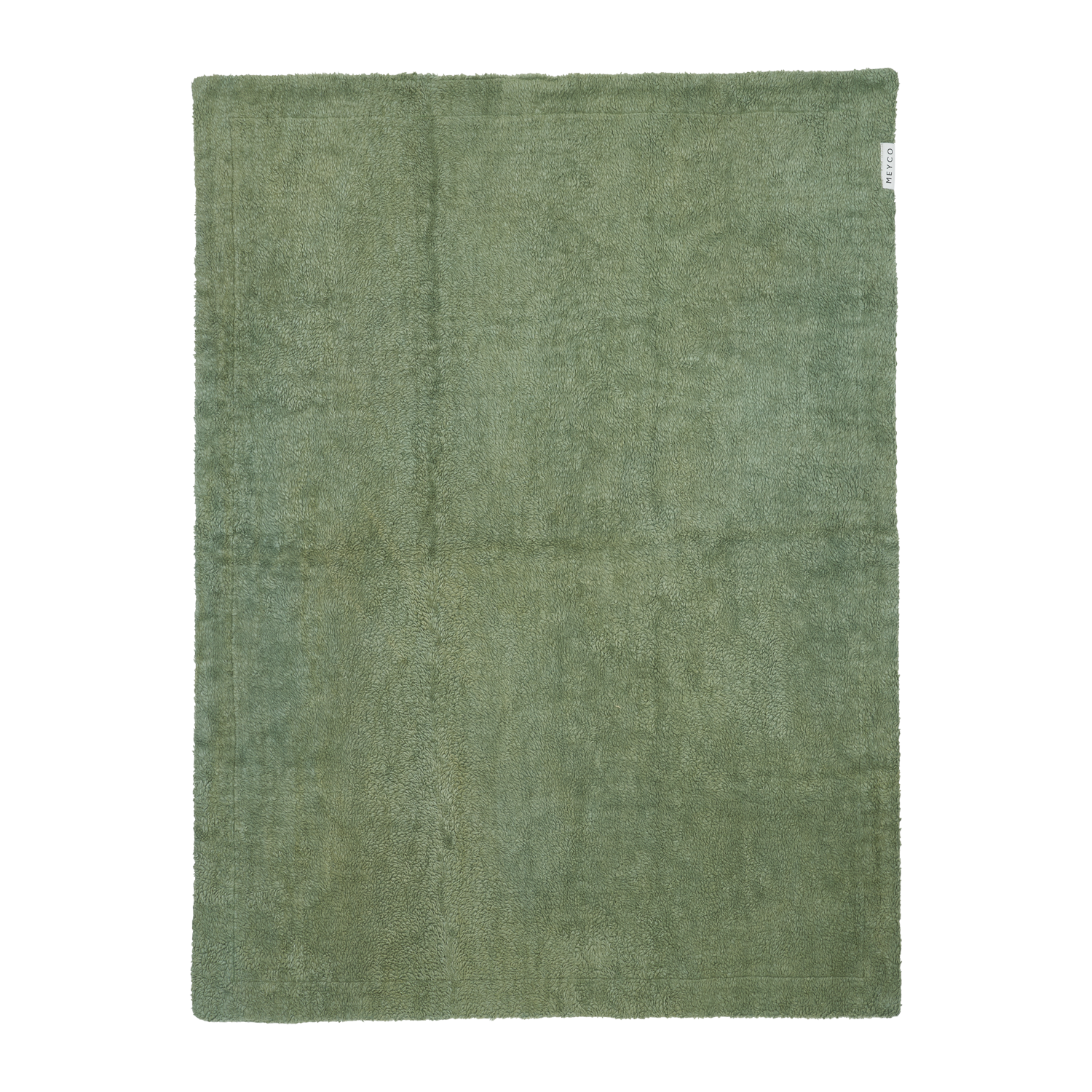 Meyco Decke Waffle Teddy Olive Green