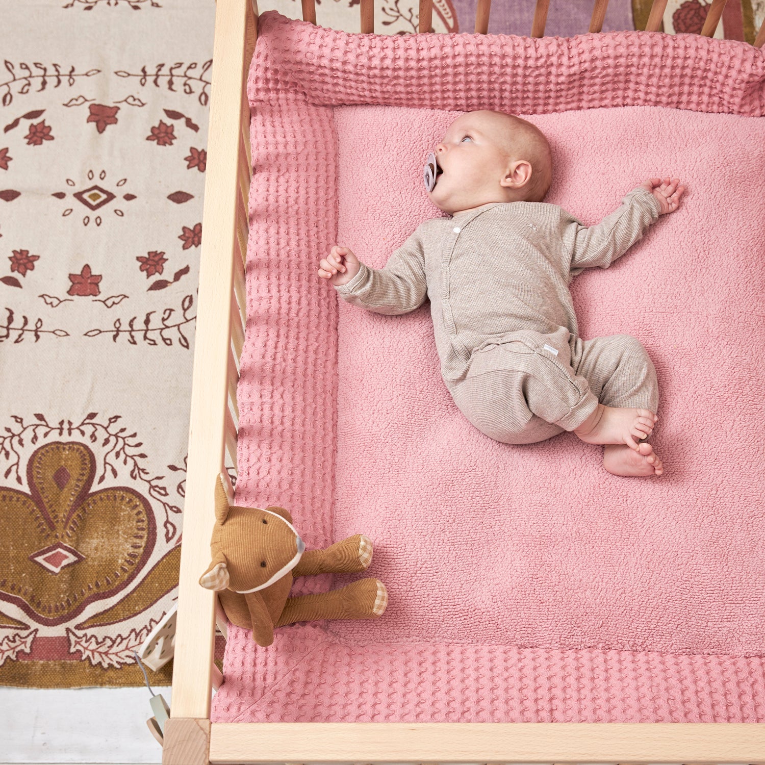Meyco Laufgittereinlage Waffle Old Pink