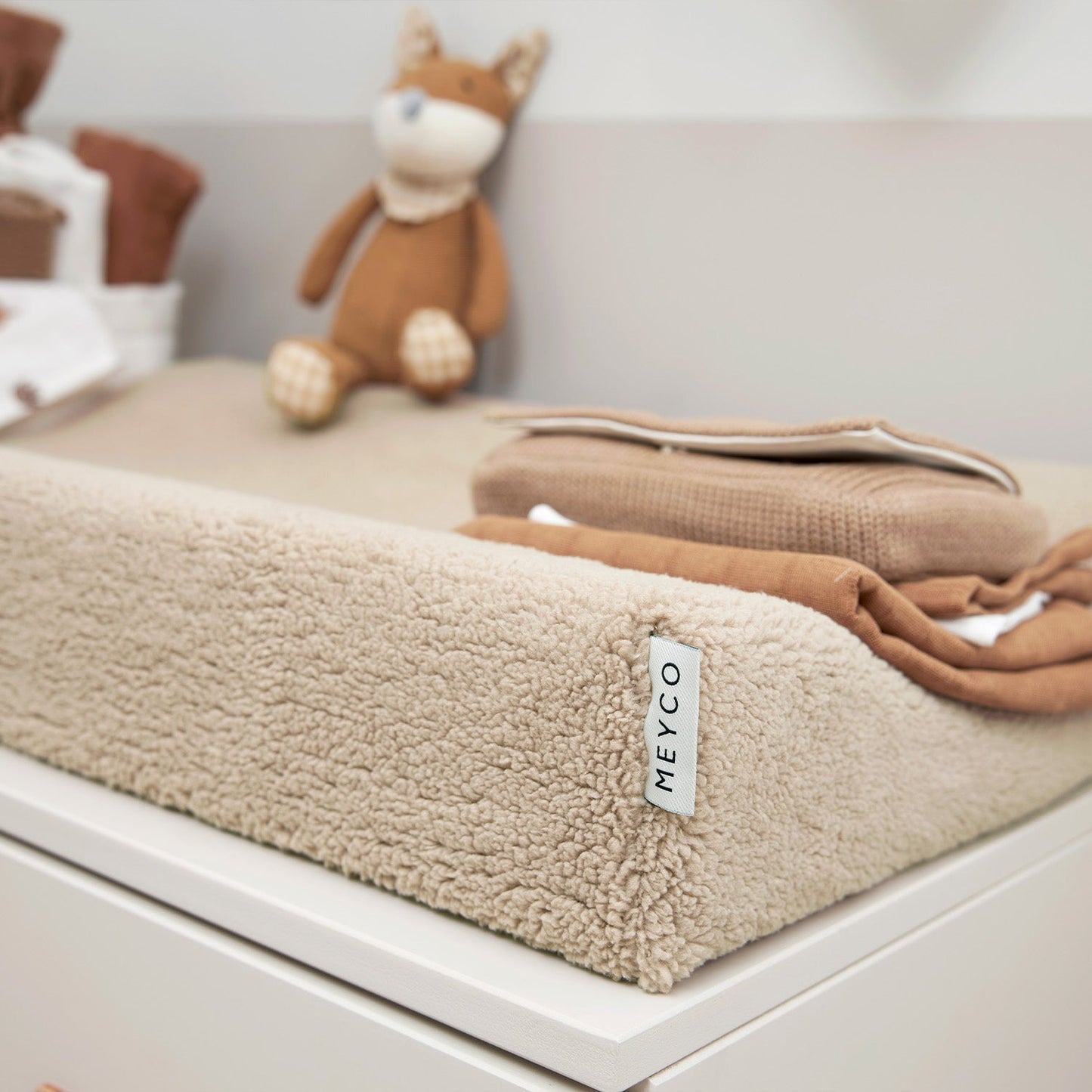 Meyco Wickelauflagenbezug Teddy Sand