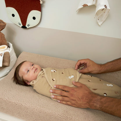 Meyco Wickelauflagenbezug Teddy Sand