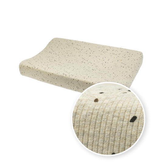 Meyco Wickelauflagenbezug Rib Mini Spot Mini spot Sand Melange Studio