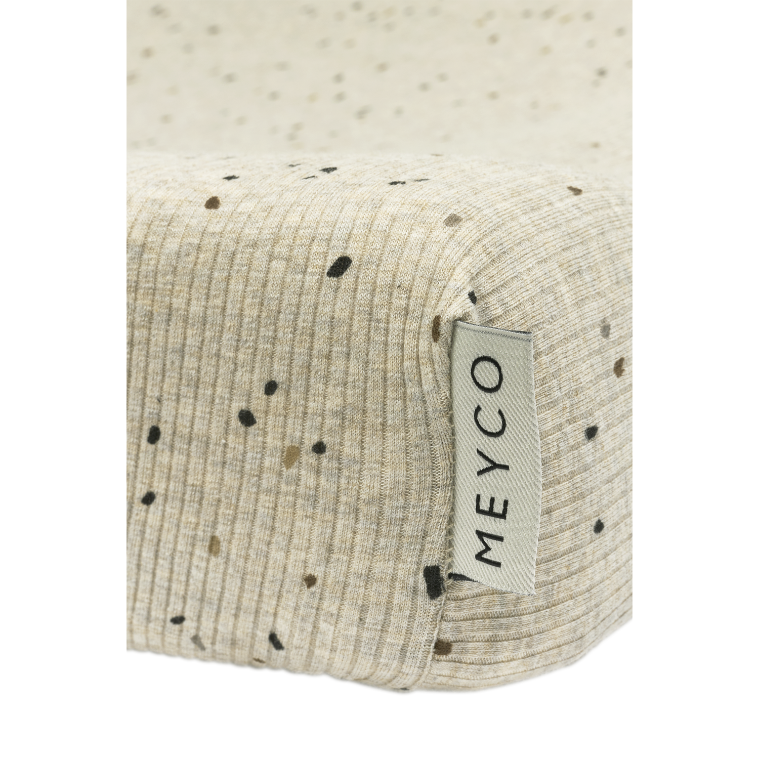 Meyco Wickelauflagenbezug Rib Mini Spot Mini spot Sand Melange