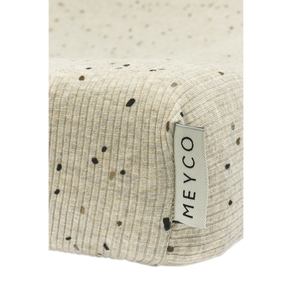 Meyco Wickelauflagenbezug Rib Mini Spot Mini spot Sand Melange
