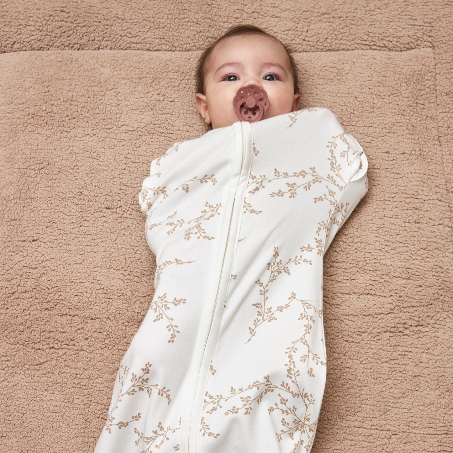 Meyco Cocoon Puckschlafsäcke Branches Sand