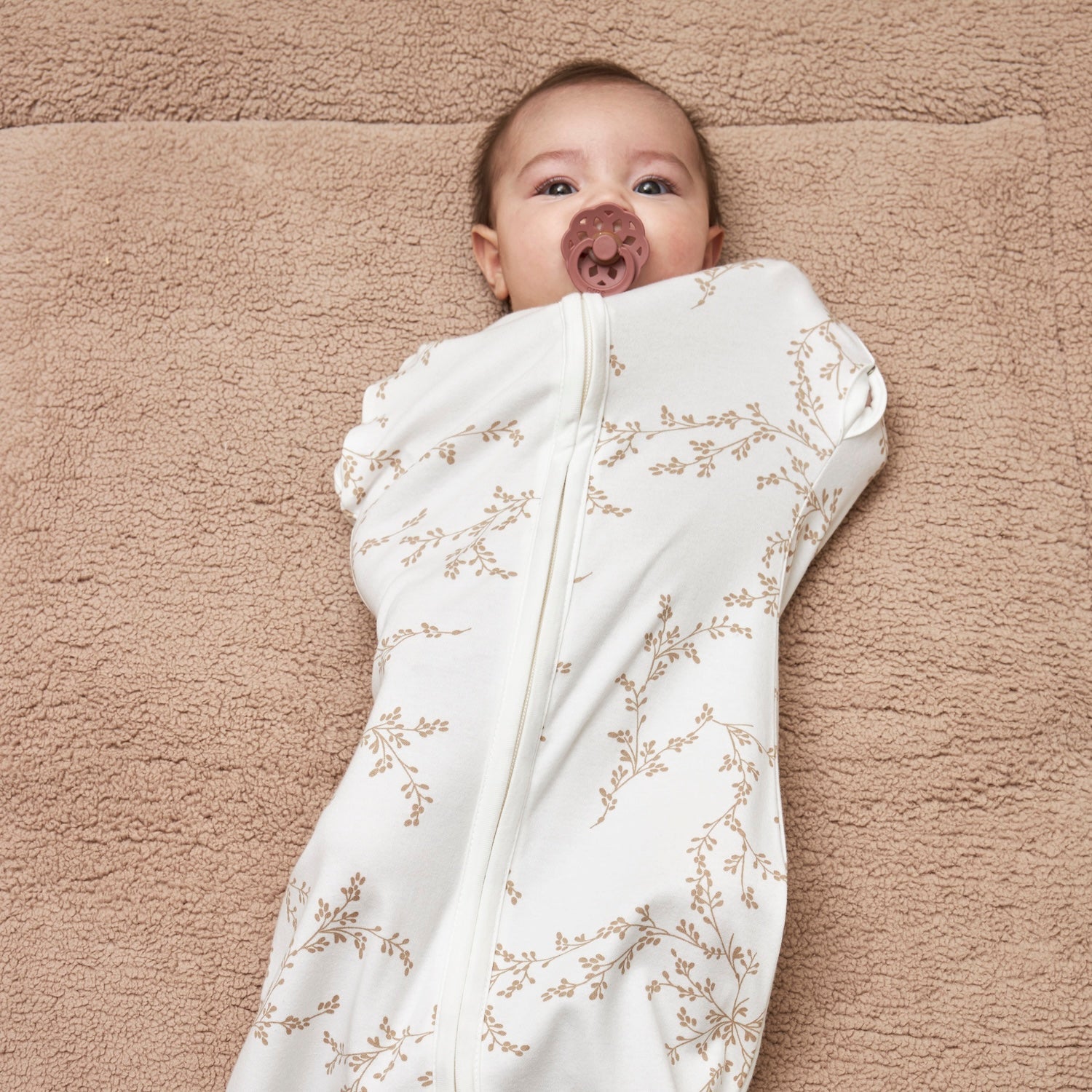 Meyco Cocoon Puckschlafsäcke Branches Sand