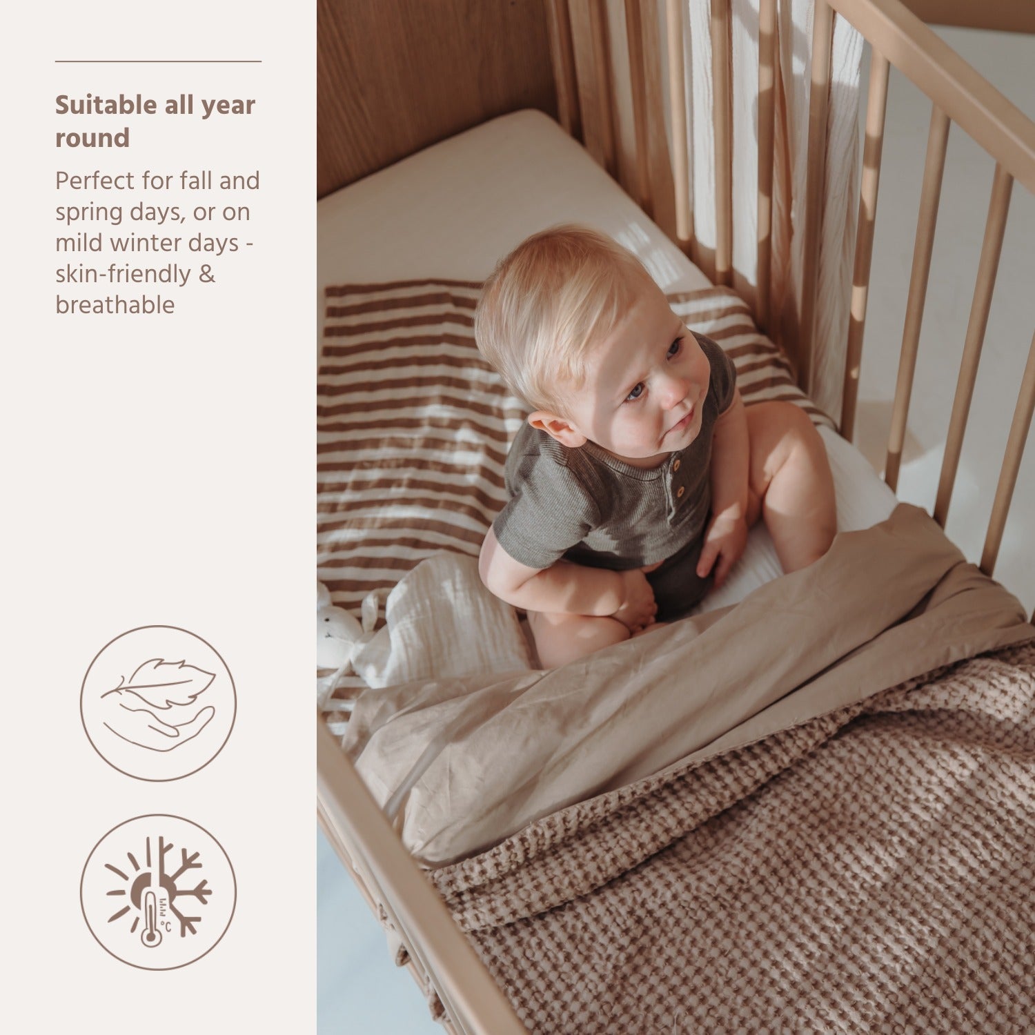 Meyco Decke Waffle Cotton Taupe
