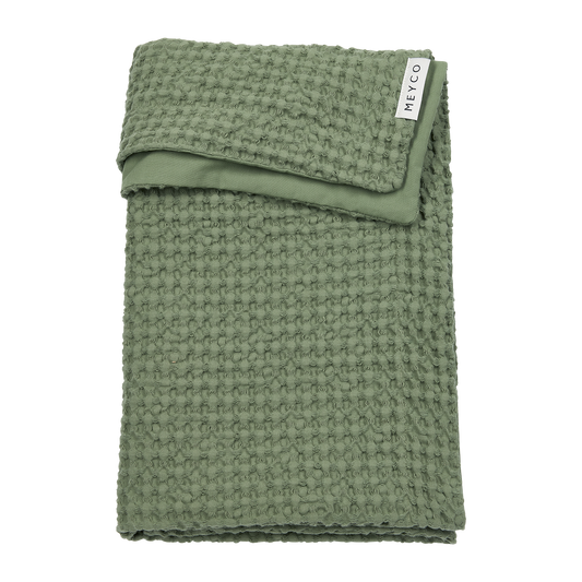 Meyco Decke Waffle Cotton Olive Green Studio