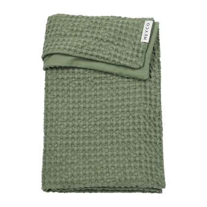 Meyco Decke Waffle Cotton Olive Green