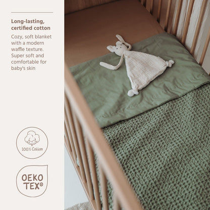 Meyco Decke Waffle Cotton Olive Green