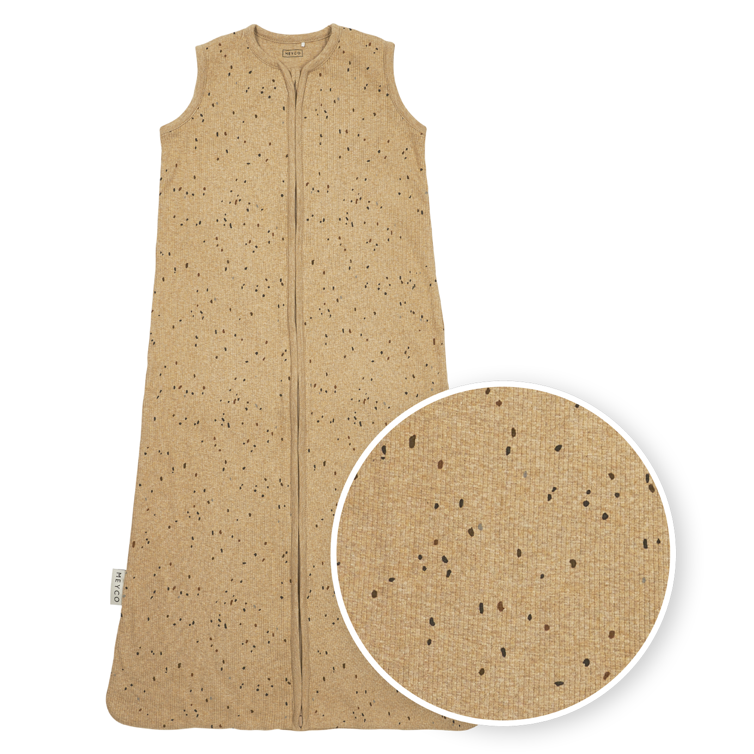 Meyco Schlafsack Rib Mini spot Toffee Melange Studio