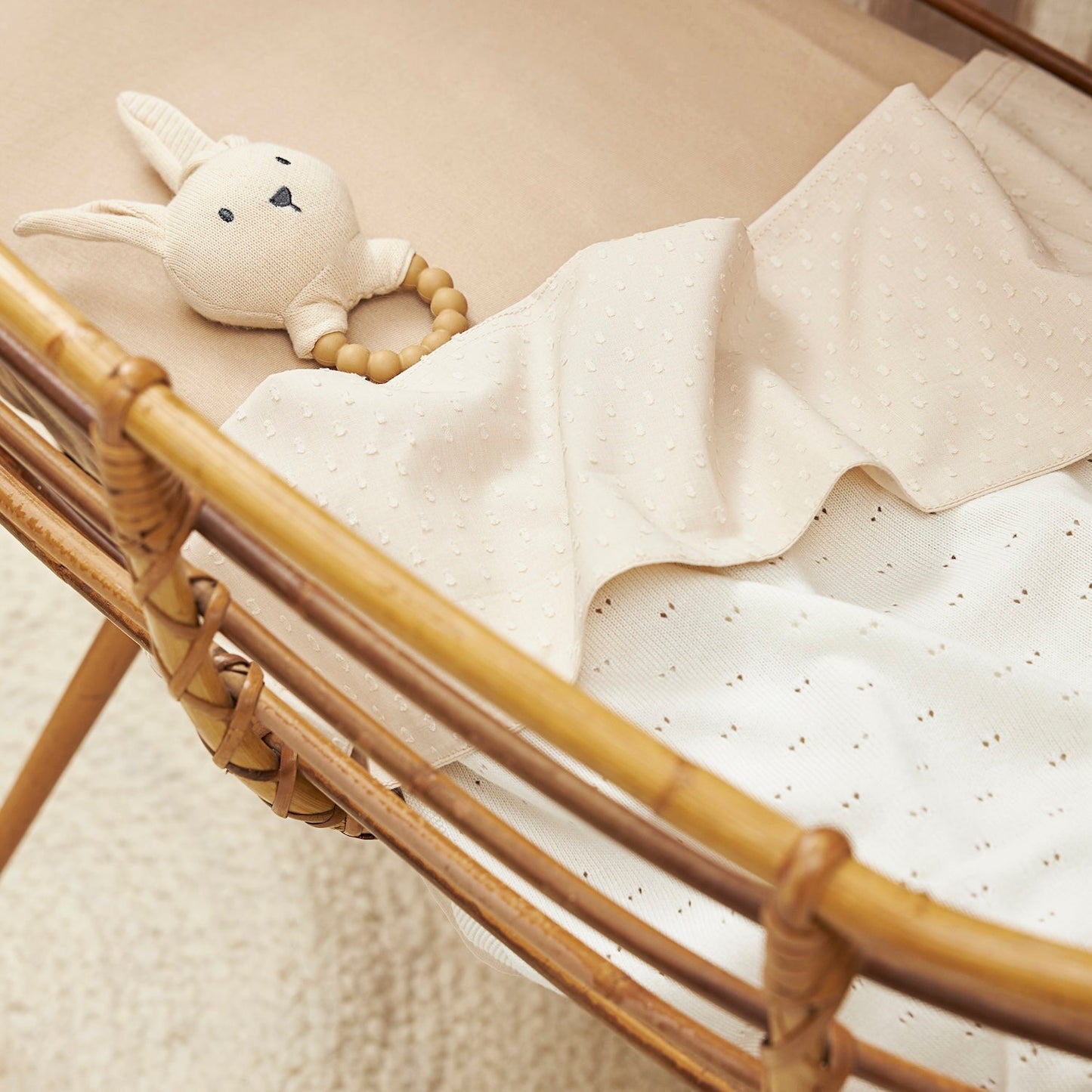 Meyco Decke Bamboo Ajour Offwhite