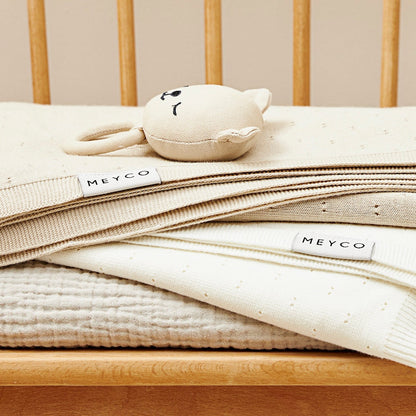 Meyco Decke Bamboo Ajour Offwhite
