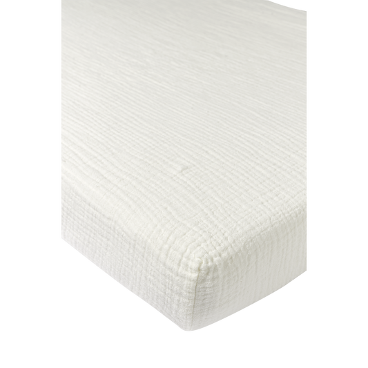 Meyco Spannbettlaken vorgewaschen musselin Offwhite Studio