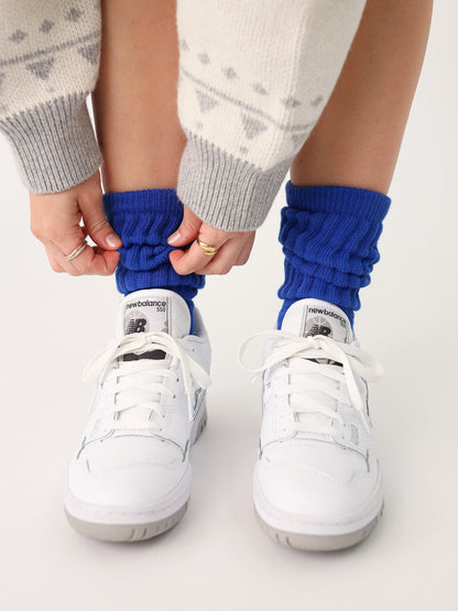 Famvibes Slouchy Socken Adult Winternight Blau