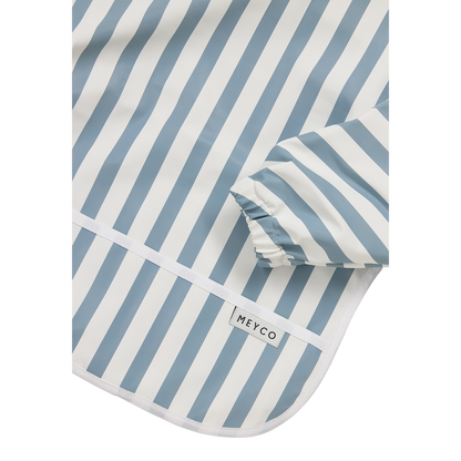 Meyco Ärmellätzchen Fat Stripe Jeans Blue
