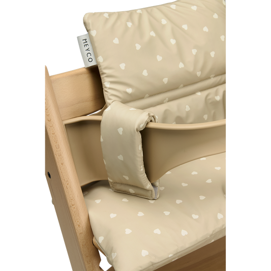 Meyco Sitzverkleiner Kinderhochstuhl Sweet Heart Sand/Soft Sand