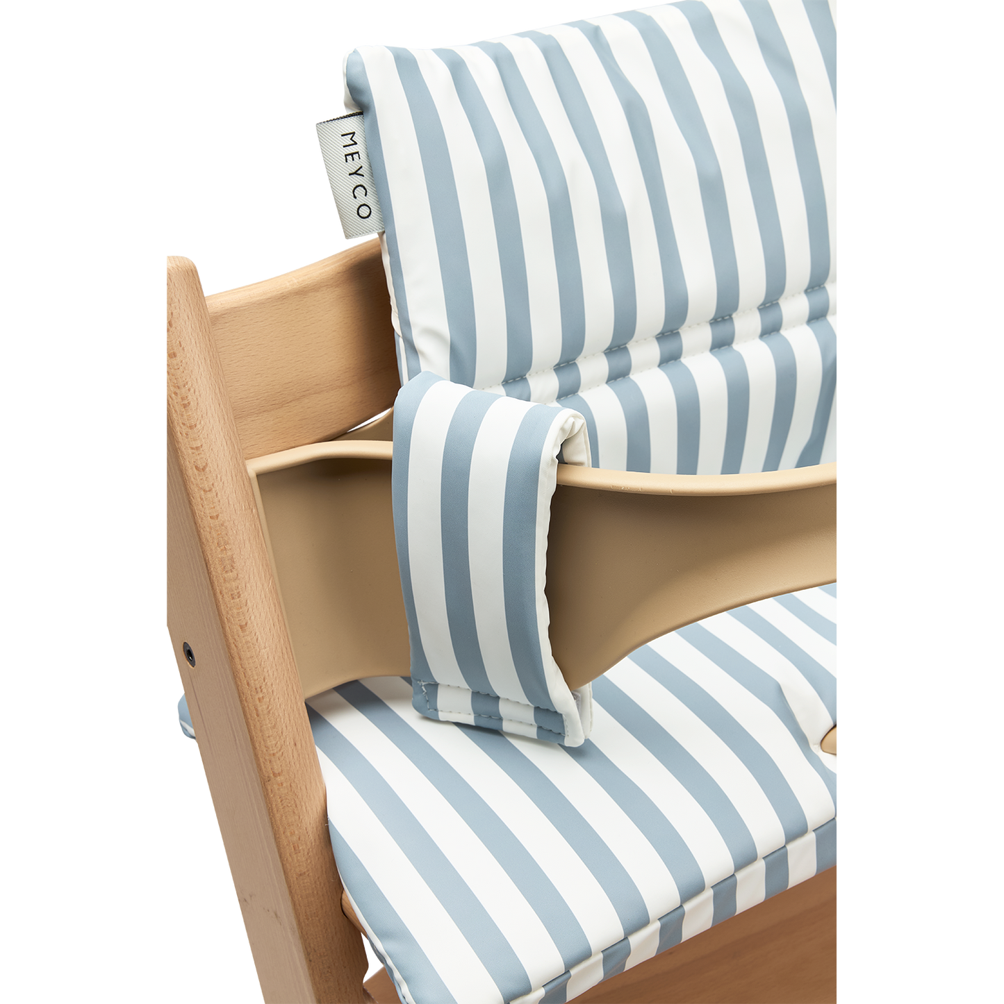 Meyco Sitzverkleiner Kinderhochstuhl Fat Stripe Jeans Blue