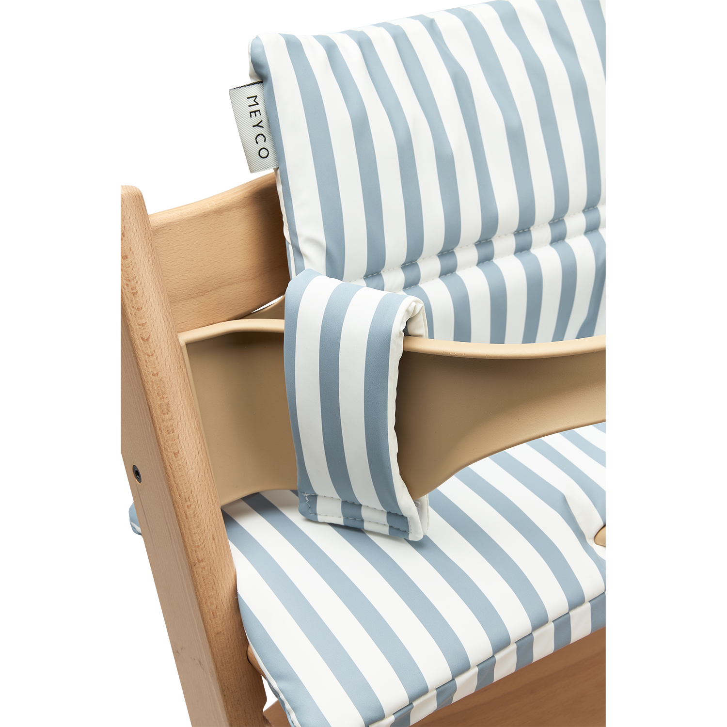 Meyco Sitzverkleiner Kinderhochstuhl Fat Stripe Jeans Blue
