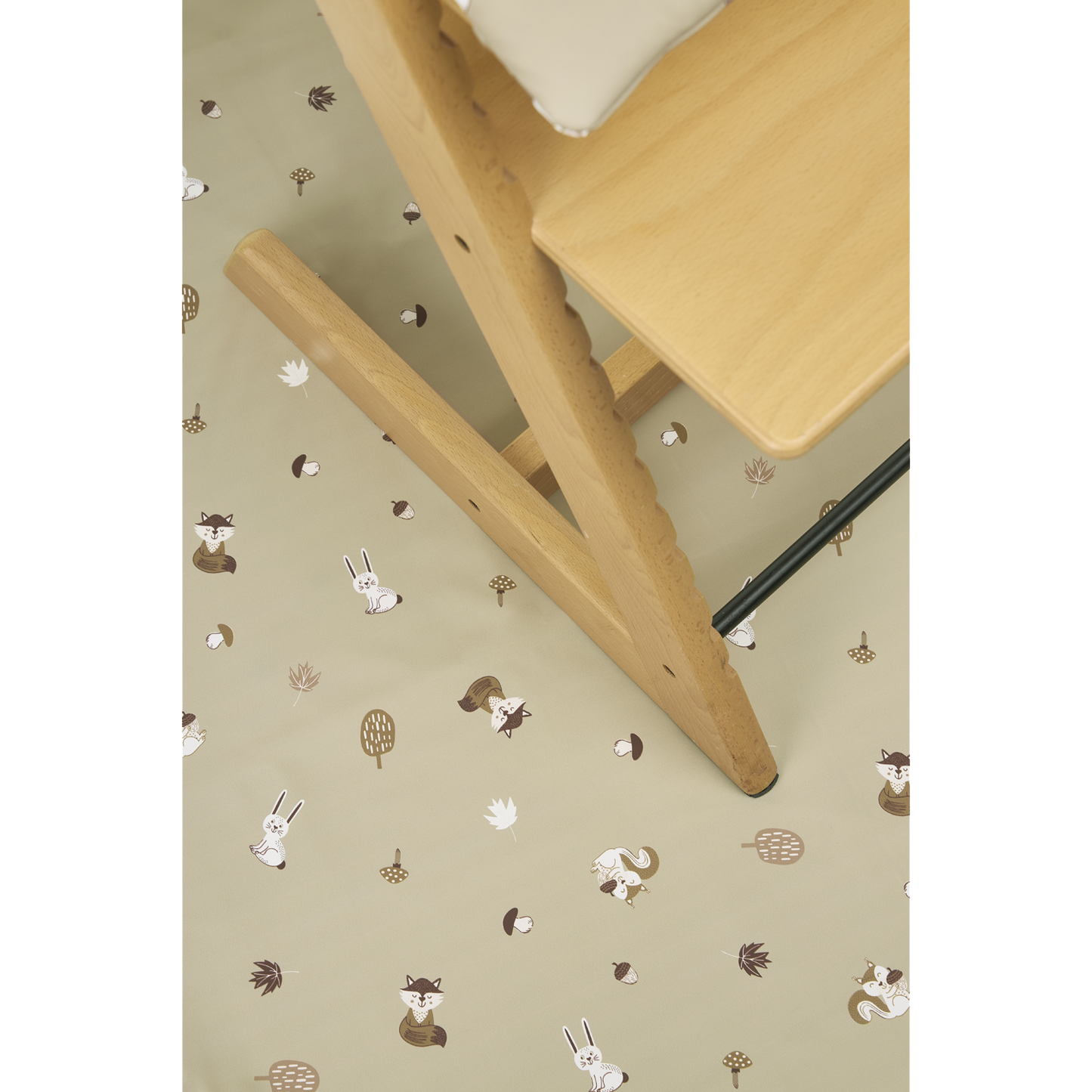 Meyco Hochstuhl Bodenmatte Forest Animals Sand