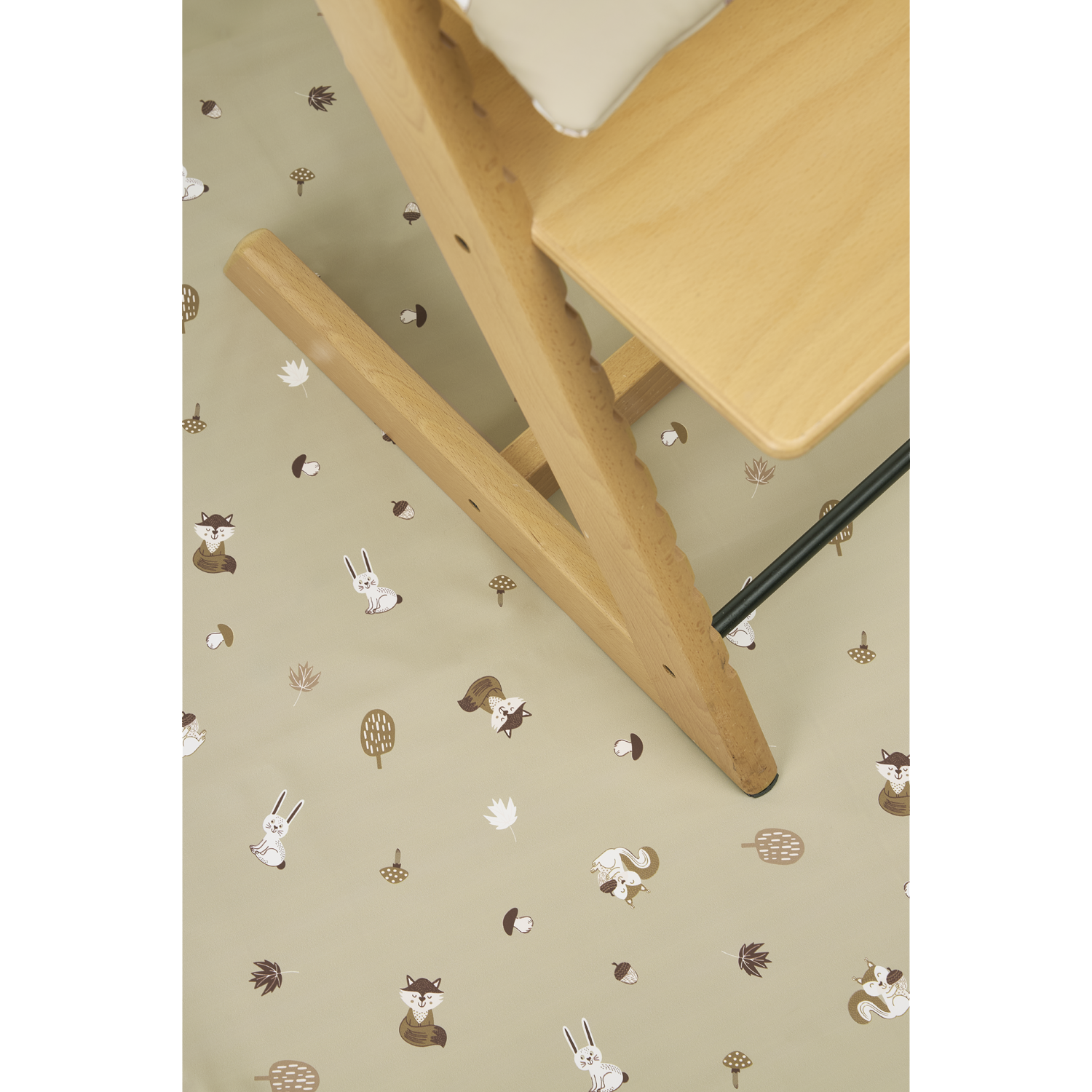 Meyco Hochstuhl Bodenmatte Forest Animals Sand