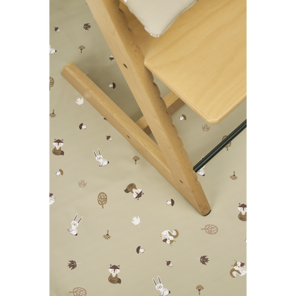 Meyco Hochstuhl Bodenmatte Forest Animals Sand