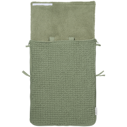 Meyco Fußsäcke Waffle Teddy Olive Green