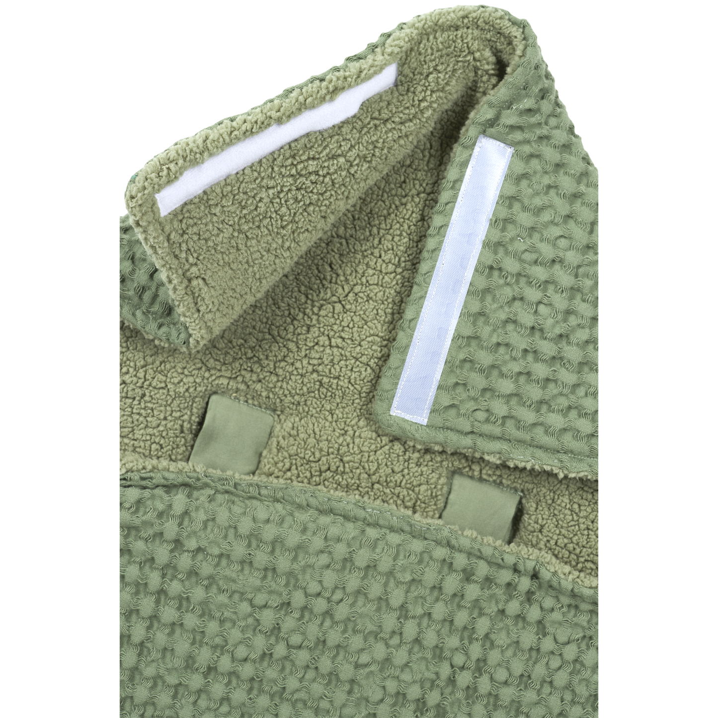 Meyco Fußsäcke Waffle Teddy Olive Green