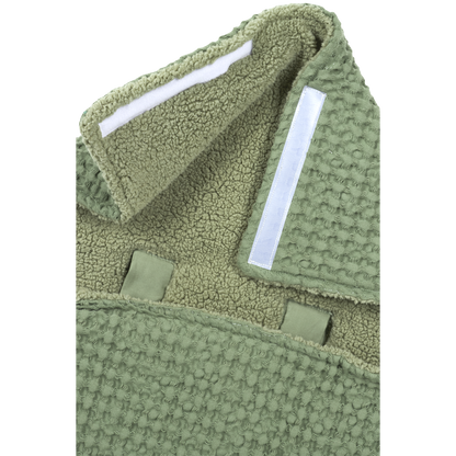 Meyco Fußsäcke Waffle Teddy Olive Green