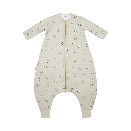Meyco Schlafsack Jumper gefüttert mit Ärmel interlock jersey Penguin Soft sand Studio