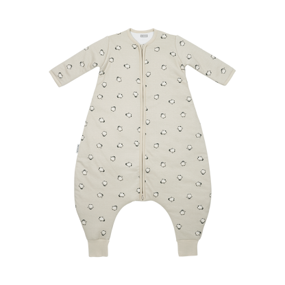 Meyco Schlafsack Jumper gefüttert mit Ärmel interlock jersey Penguin Soft sand Studio