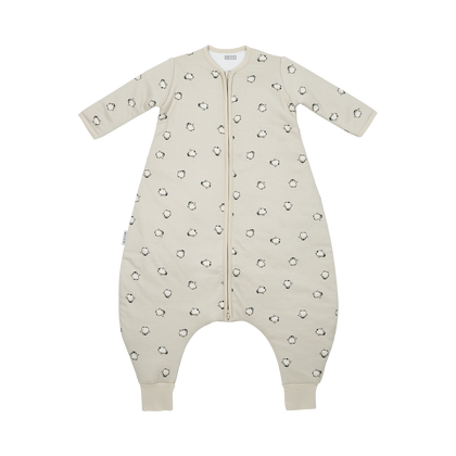 Meyco Schlafsack Jumper gefüttert mit Ärmel interlock jersey Penguin Soft sand