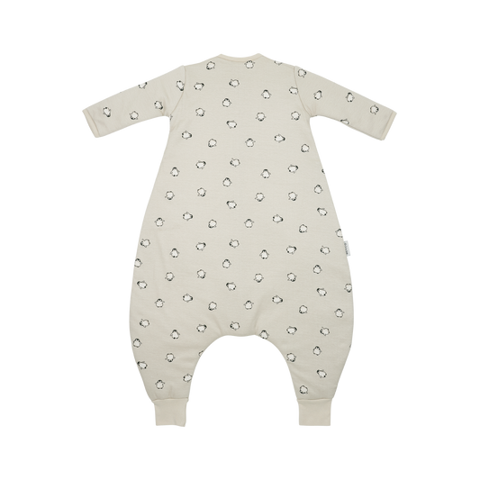 Meyco Schlafsack Jumper gefüttert mit Ärmel interlock jersey Penguin Soft sand