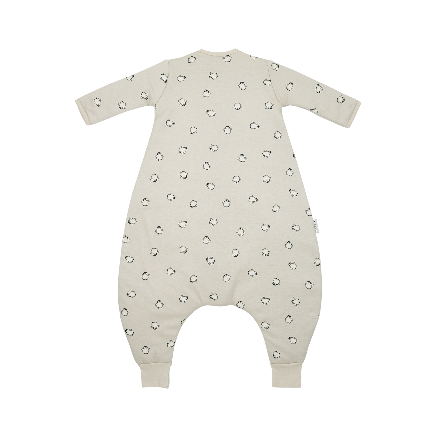 Meyco Schlafsack Jumper gefüttert mit Ärmel interlock jersey Penguin Soft sand