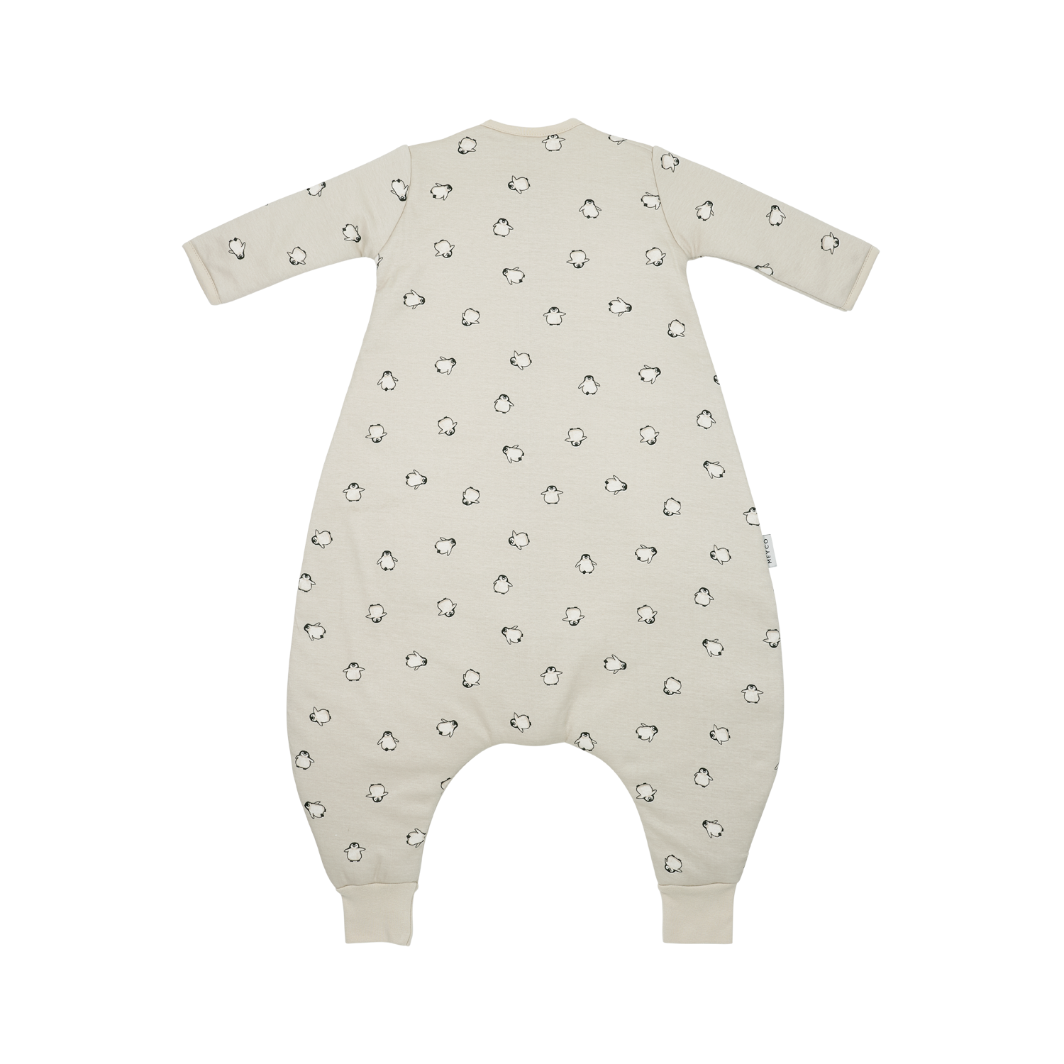 Meyco Schlafsack Jumper gefüttert mit Ärmel interlock jersey Penguin Soft sand