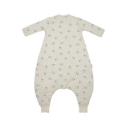 Meyco Schlafsack Jumper gefüttert mit Ärmel interlock jersey Penguin Soft sand