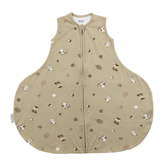 Meyco Schlafsack Hüftdyplasie interlock jersey Forest Animals Sand Studio