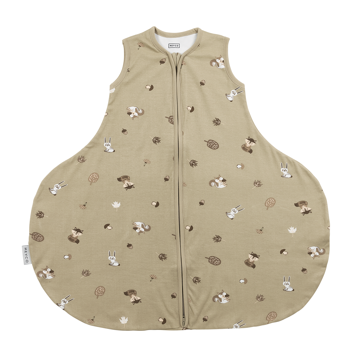 Meyco Schlafsack Hüftdyplasie interlock jersey Forest Animals Sand Studio