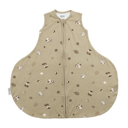 Meyco Schlafsack Hüftdyplasie interlock jersey Forest Animals Sand Studio
