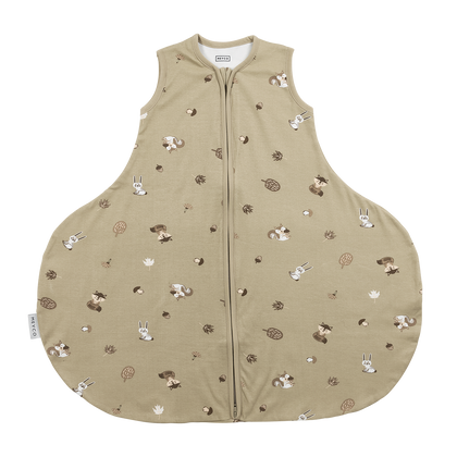 Meyco Schlafsack Hüftdyplasie interlock jersey Forest Animals Sand