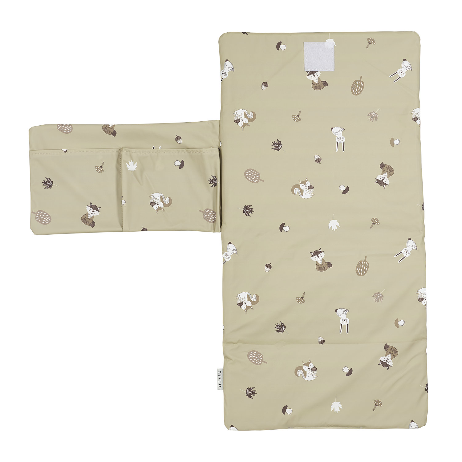 Meyco Reise-Wickelunterlage Forest Animals Sand